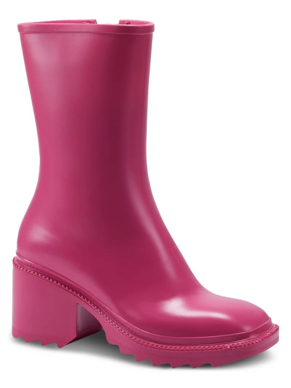 🎀I.N.C International Concepts Pink Mid-Calf Block Heel Rain Boot